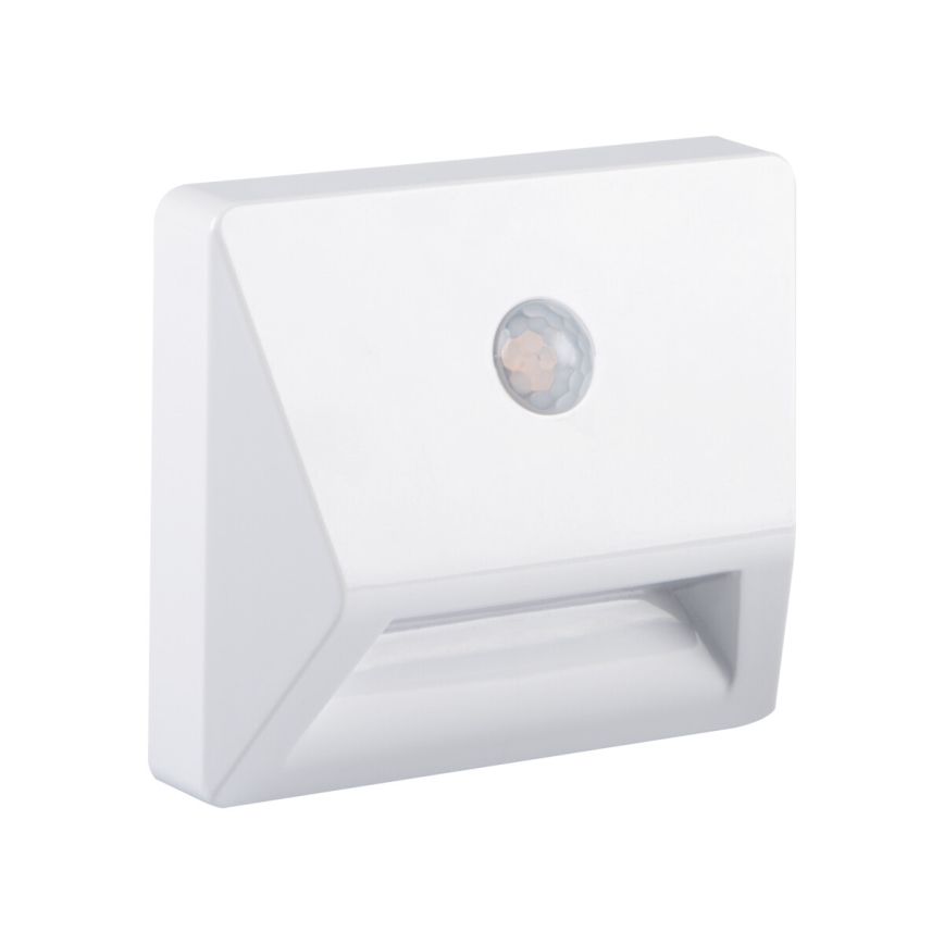 Kanlux 37392 - LED Inbyggd lampa med en rörelse- och skymningssensor IRS LED/0,3W/3xAAA IP54 vit