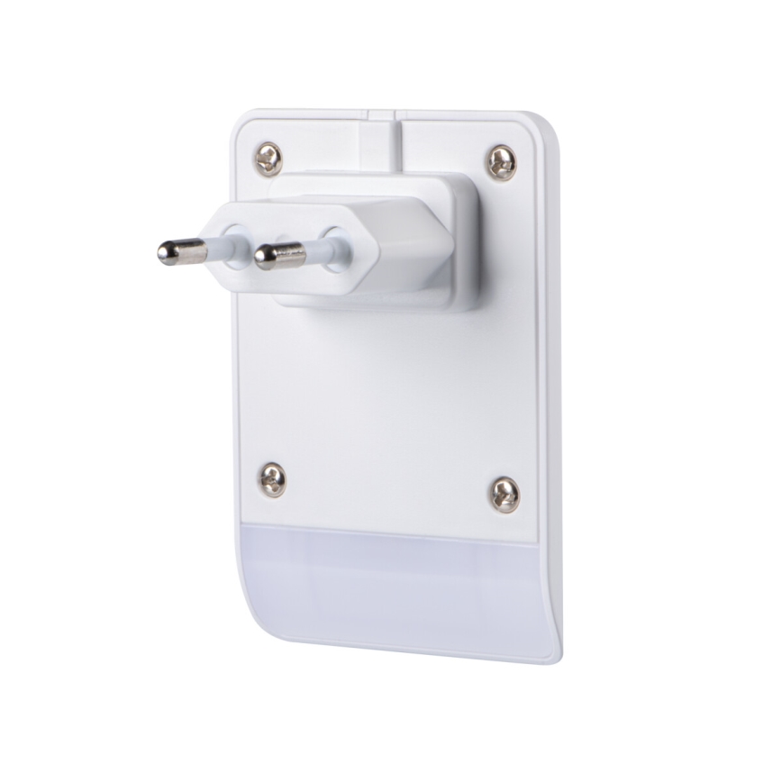 Kanlux 37394 - LED nattlampa med skymningssensor till ett uttag ORISA LED/0,28W/230V vit
