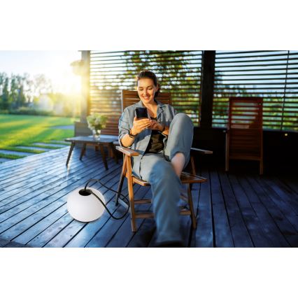 LED Ljusreglerad utomhus rechargeable Pendellampa STONO LED/1W/3000 mAh IP54