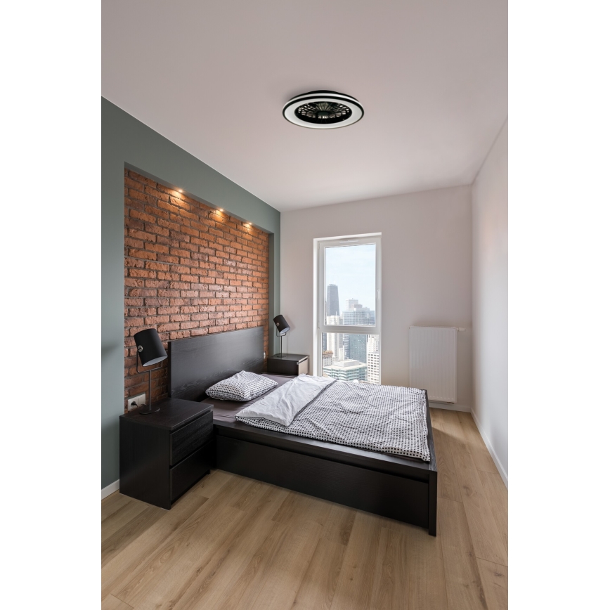 LED Dimbar taklampa med fläkt PLAVE LED/48W/230V 3000/4000/6500K + fjärrkontroll