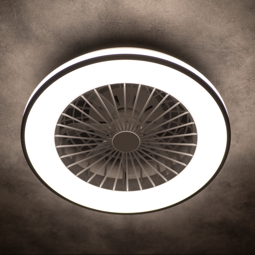 LED Dimbar taklampa med fläkt PLAVE LED/48W/230V 3000/4000/6500K + fjärrkontroll