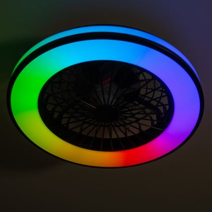 LED RGBW Dimbar taklampa med fläkt PLAVE LED/48W/230V 3000/4000/6500K + fjärrkontroll