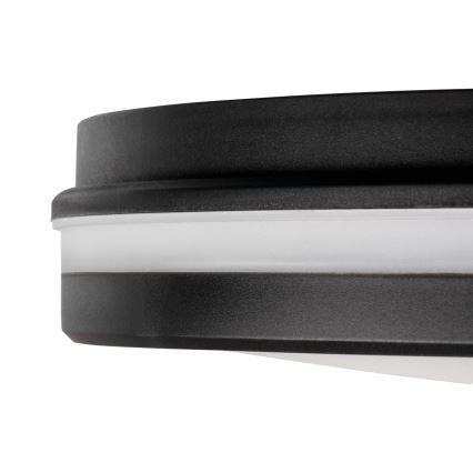 LED taklampa för utomhusbruk BENO ECO LED/30W/230V 3000/4000/6500K diameter 30 cm IP65 svart
