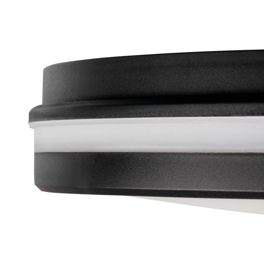 LED taklampa för utomhusbruk BENO ECO LED/30W/230V 3000/4000/6500K diameter 30 cm IP65 svart