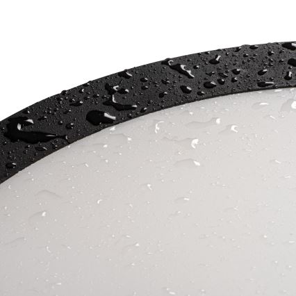 LED taklampa för utomhusbruk BENO ECO LED/30W/230V 3000/4000/6500K diameter 30 cm IP65 svart