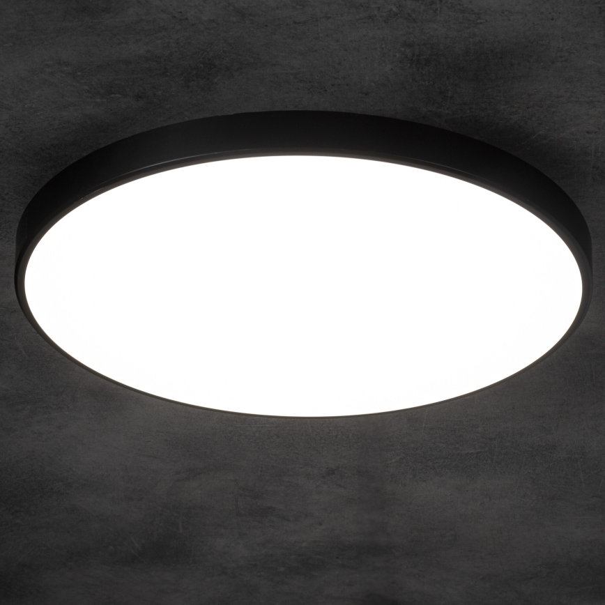 LED Dimbar taklampa PLAFON LED/20W/230V 3000-6500K Wi-Fi svart