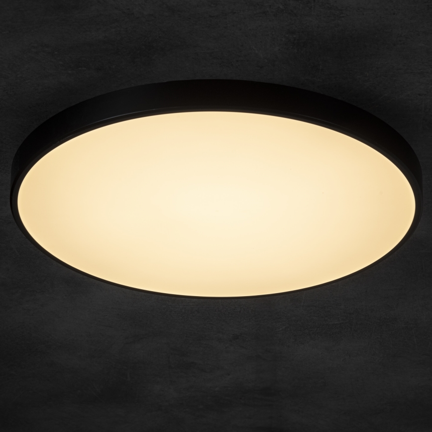 LED Dimbar taklampa PLAFON LED/20W/230V 3000-6500K Wi-Fi svart