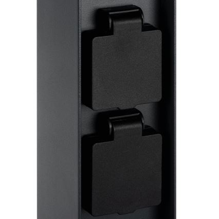 Utomhuslampa med 2 uttag DASTEN 1xG9/11W/230V 80 cm IP44 svart