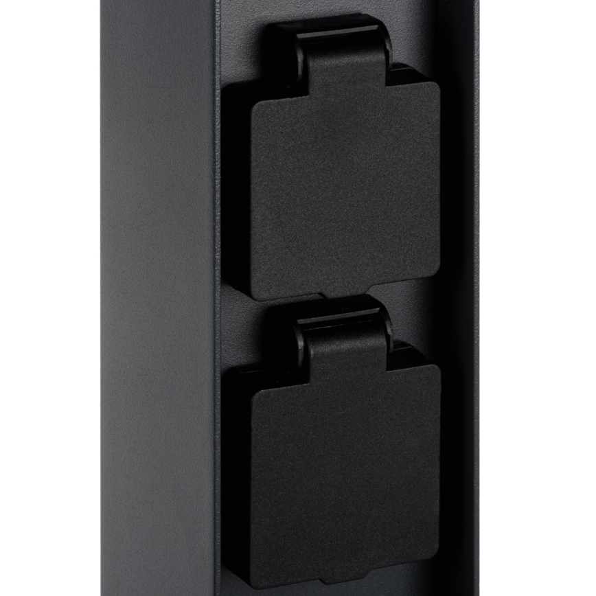 Utomhuslampa med 2 uttag DASTEN 1xG9/11W/230V 80 cm IP44 svart