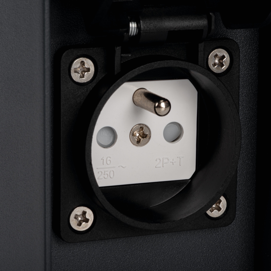 Utomhuslampa med 2 uttag DASTEN 1xG9/11W/230V 80 cm IP44 svart