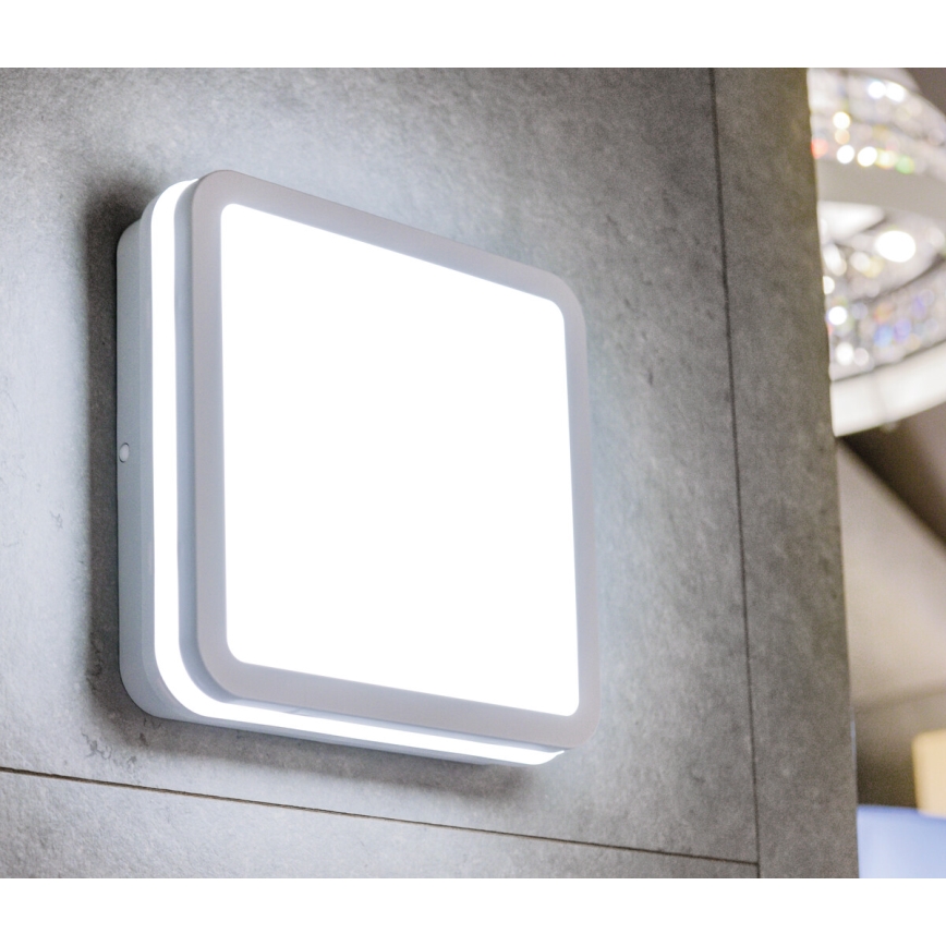 LED taklampa för utomhusbruk BENO LED/12/18W/230V 3000/3500/4000K IP65 vit vinklat