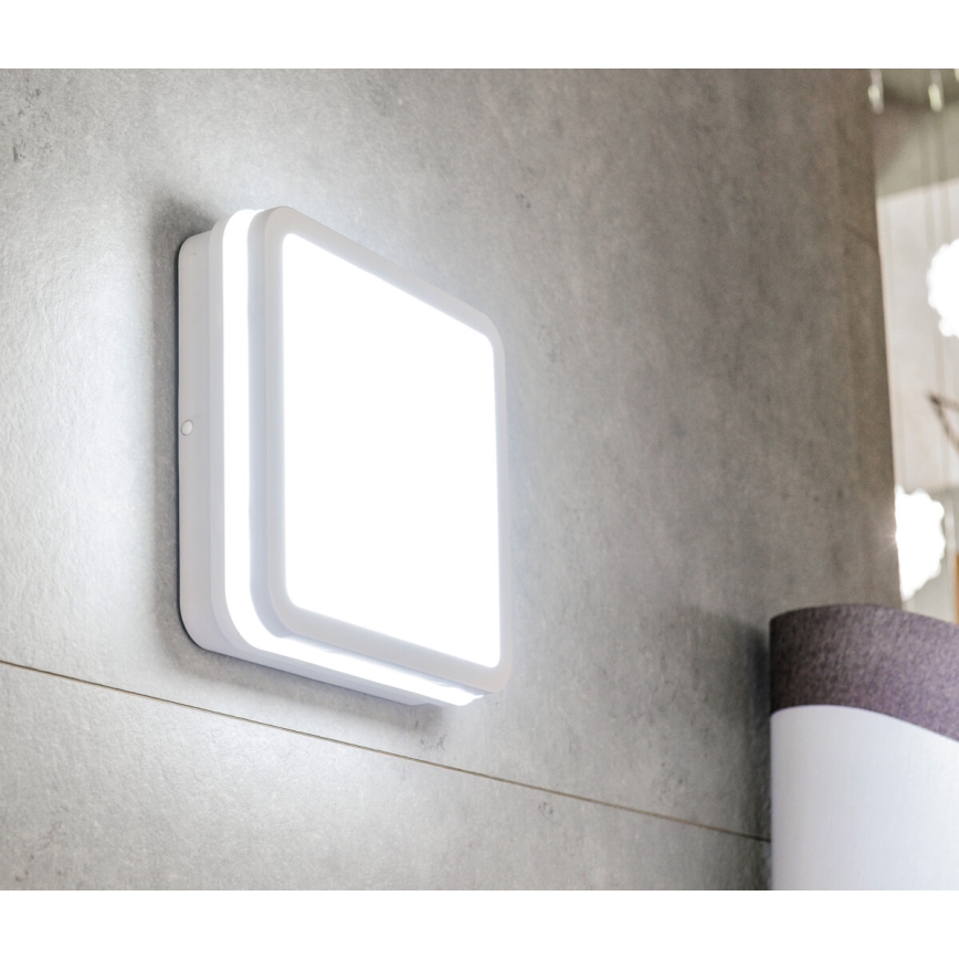 LED taklampa för utomhusbruk BENO LED/12/18W/230V 3000/3500/4000K IP65 vit vinklat