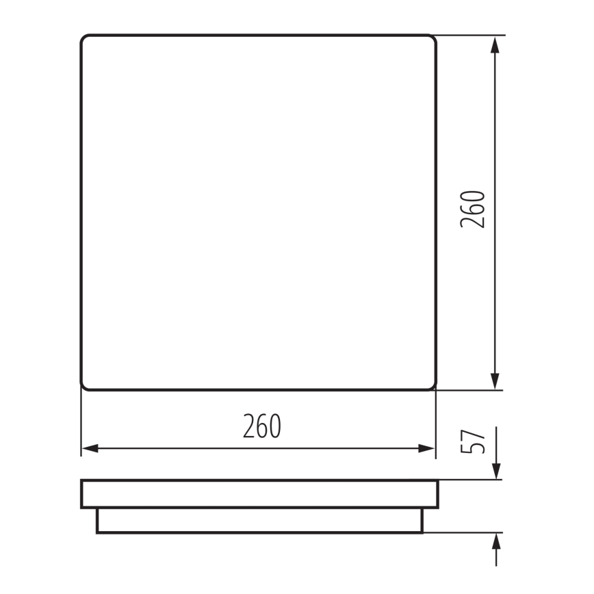 LED taklampa för utomhusbruk BENO LED/24/30W/230V 3000/3500/4000K IP65 antracit vinklat