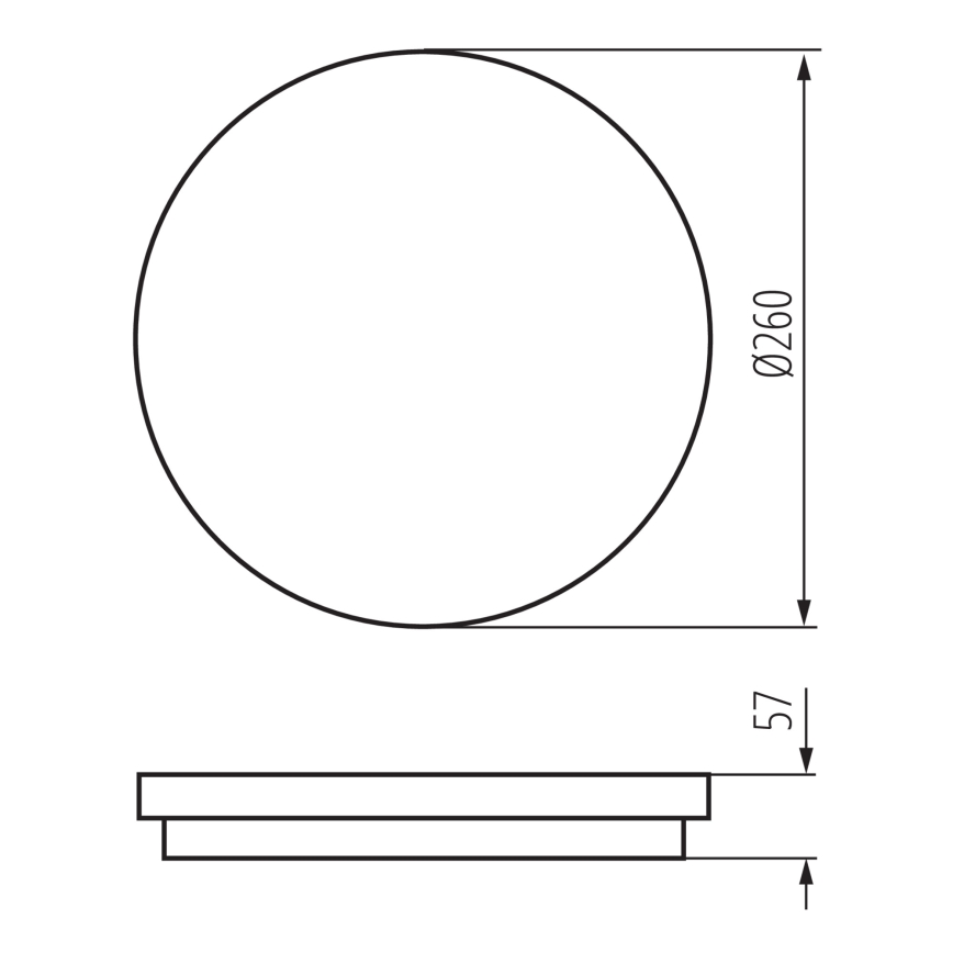 LED taklampa för utomhusbruk BENO LED/24/30W/230V 3000/3500/4000K IP65 antracit rund