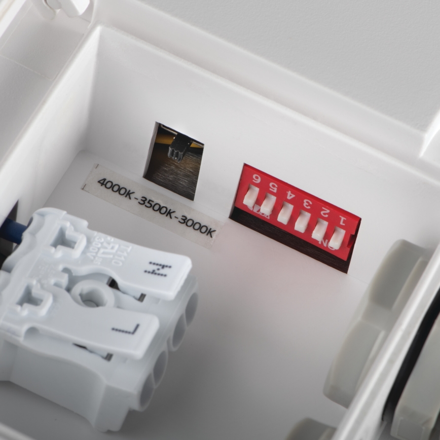 LED taklampa för utomhusbruk med rörelsedetektor BENO LED/24/30W/230V 3000/3500/4000K IP65 vit rund