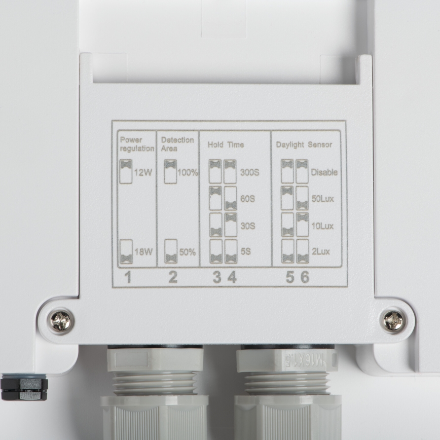 LED taklampa för utomhusbruk med rörelsedetektor BENO LED/24/30W/230V 3000/3500/4000K IP65 vit rund