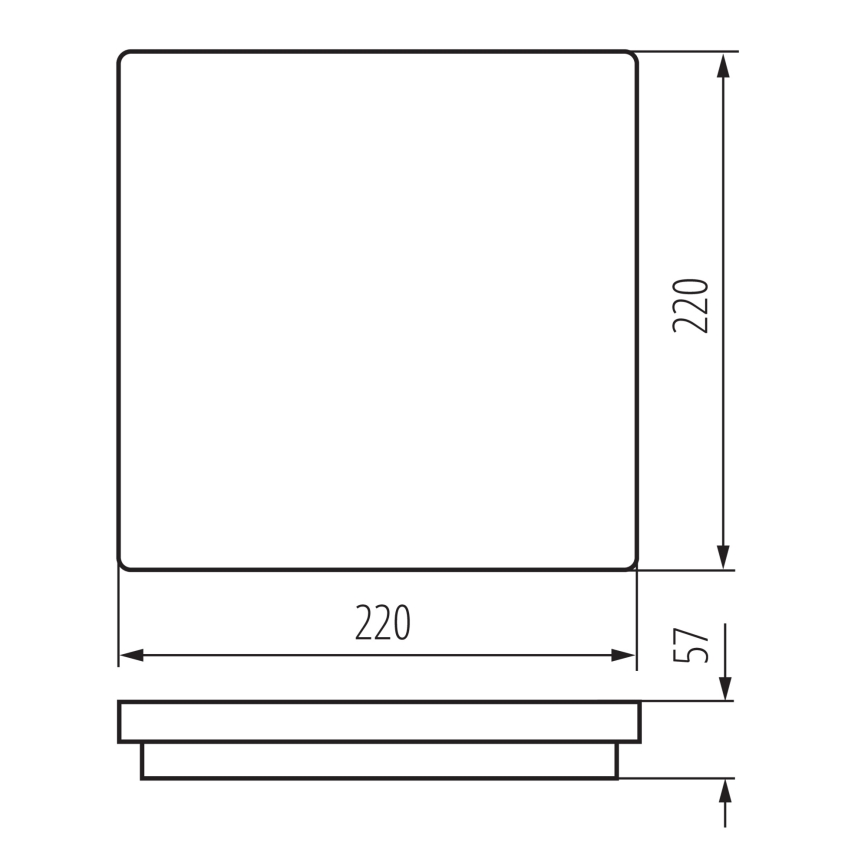LED taklampa för utomhusbruk med rörelsedetektor BENO LED/12/18W/230V 3000/3500/4000K IP65 antracit vinklat