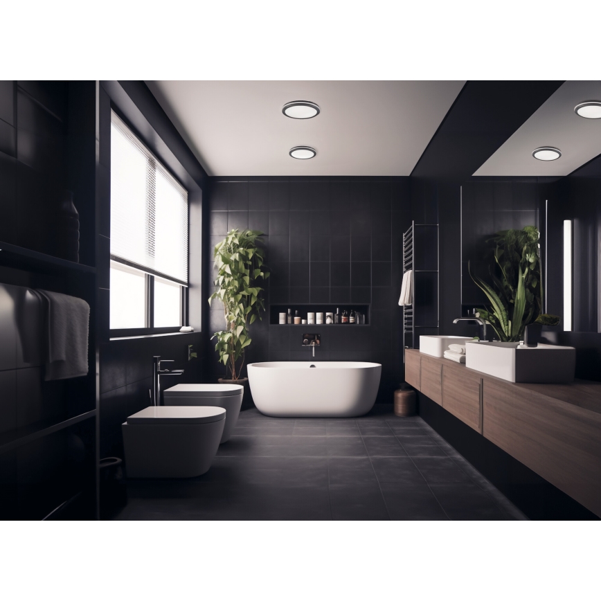 LED taklampa för utomhusbruk BENO LED/12/18W/230V 3000/3500/4000K IP65 antracit rund