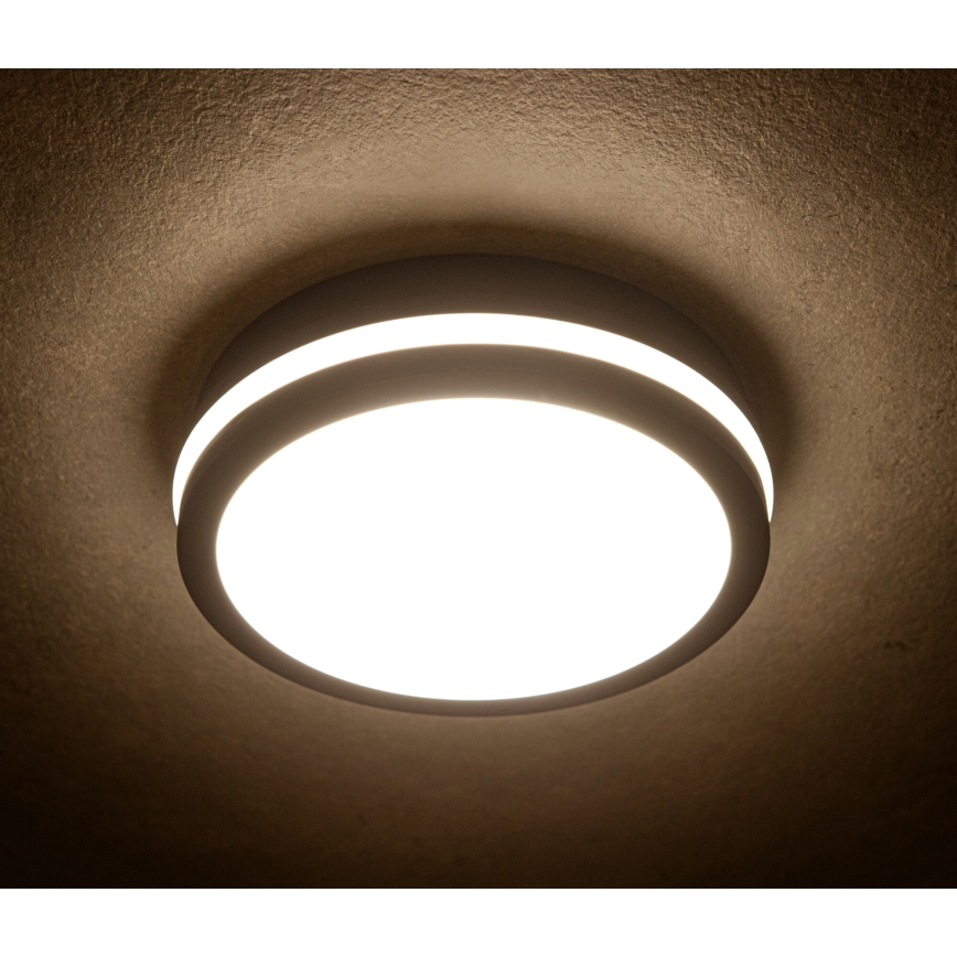 LED taklampa för utomhusbruk BENO LED/12/18W/230V 3000/3500/4000K IP65 antracit rund