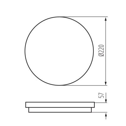 LED taklampa för utomhusbruk BENO LED/12/18W/230V 3000/3500/4000K IP65 antracit rund
