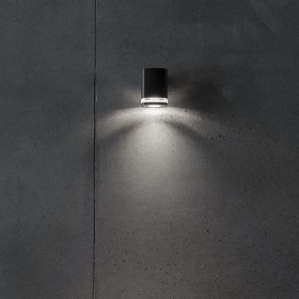 Vägglampa för utomhusbruk ZEVI 1xGU10/10W/230V IP54 svart