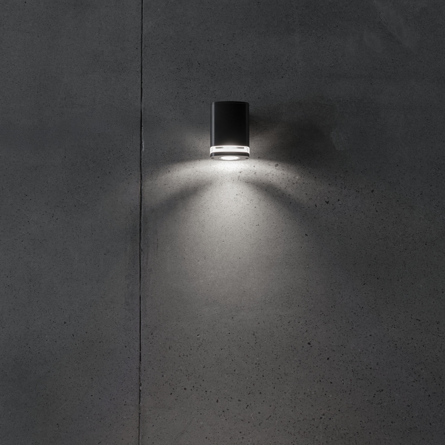Vägglampa för utomhusbruk ZEVI 1xGU10/10W/230V IP54 svart