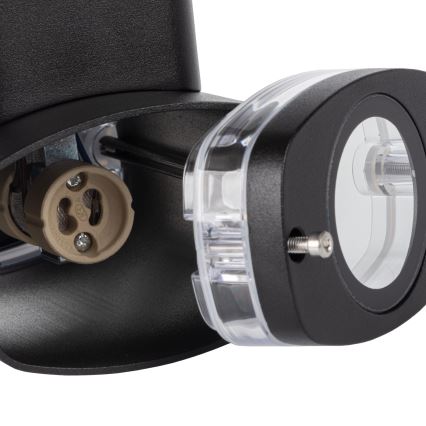 Vägglampa för utomhusbruk ZEVI 1xGU10/10W/230V IP54 svart