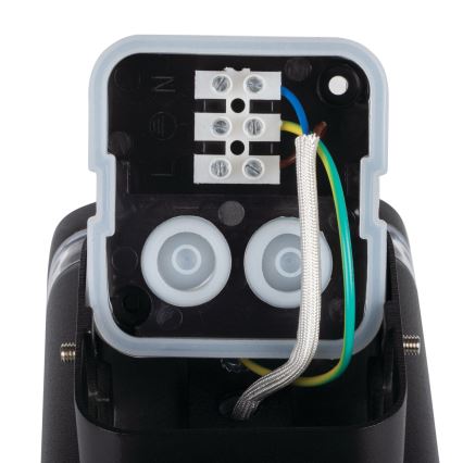 Vägglampa för utomhusbruk ZEVI 1xGU10/10W/230V IP54 svart