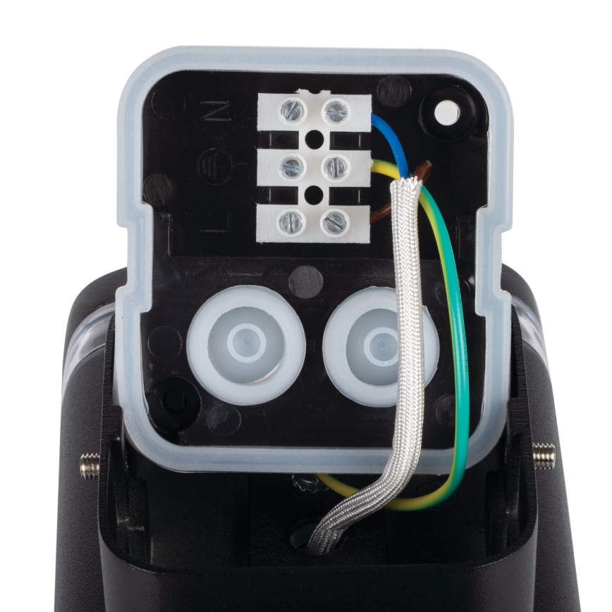 Vägglampa för utomhusbruk ZEVI 1xGU10/10W/230V IP54 svart