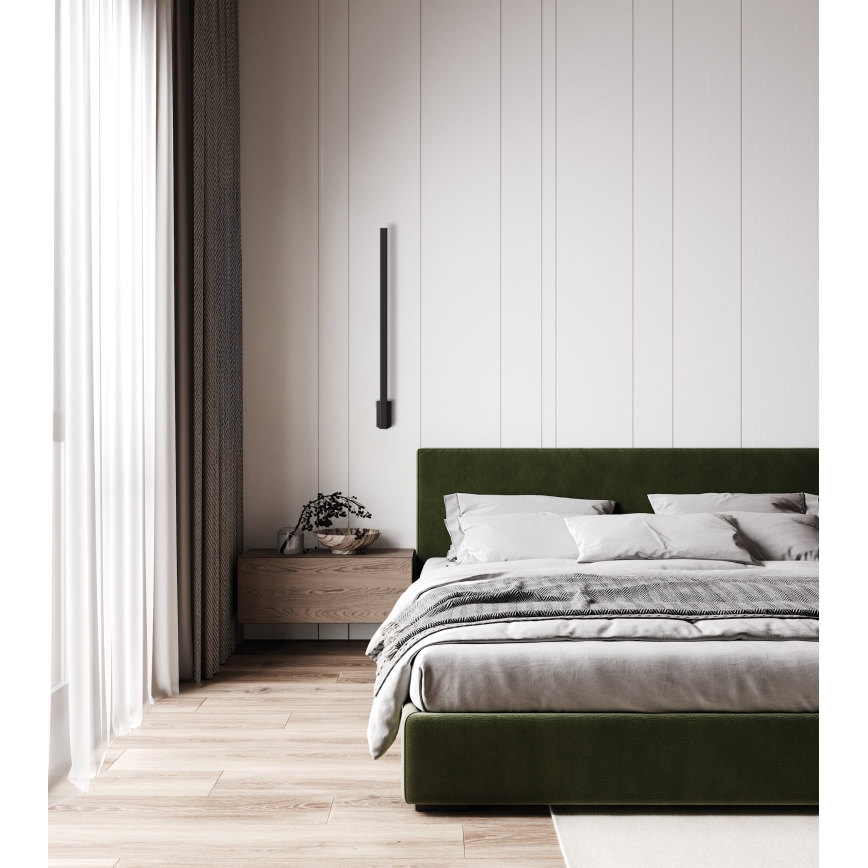 LED vägglampa för utomhusbruk YALTE LED/10W/230V 4000K IP54 svart