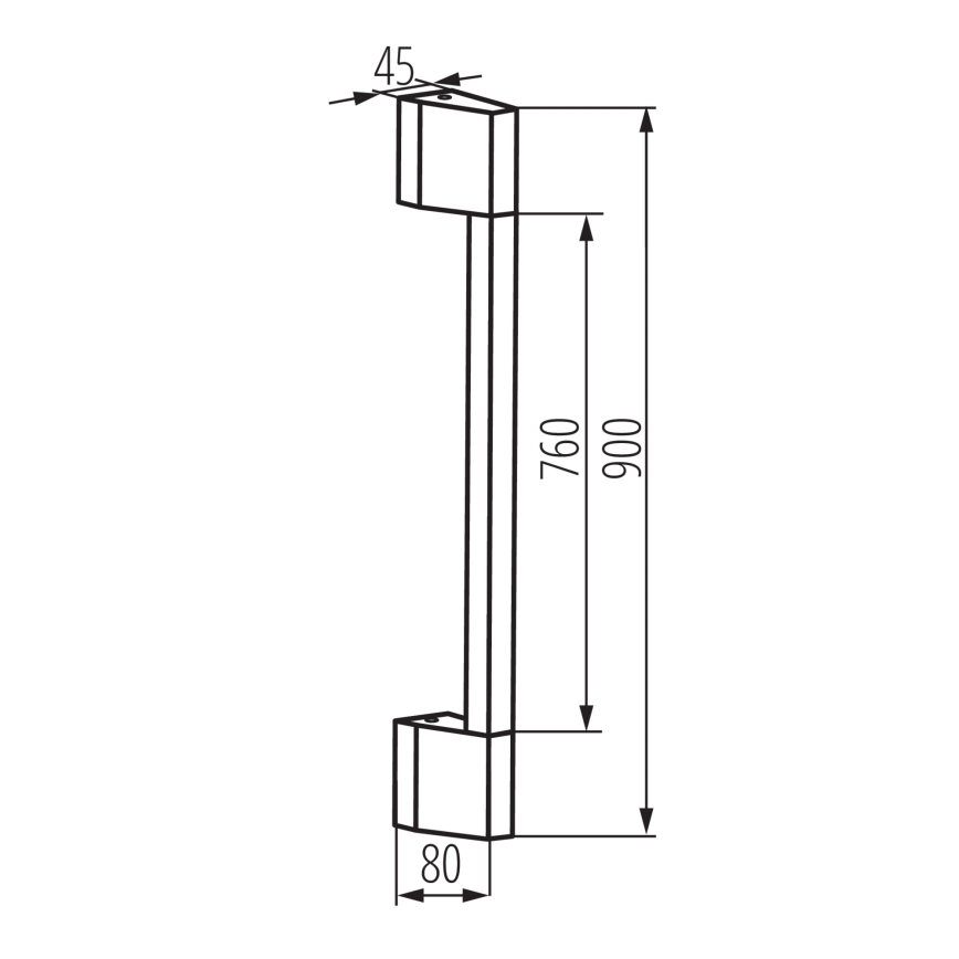 LED vägglampa för utomhusbruk YALTE LED/8W/230V 3000K IP54 svart