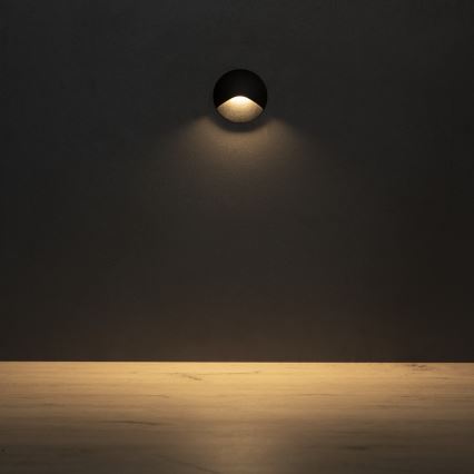 LED-trapparmatur EXIN LED/2,5W/230V 3000K IP65 svart rund