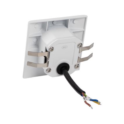 LED trapparmatur med rörelse- och skymningssensor EXIN LED/2,5W/230V 3000K IP65 vit fyrkantig