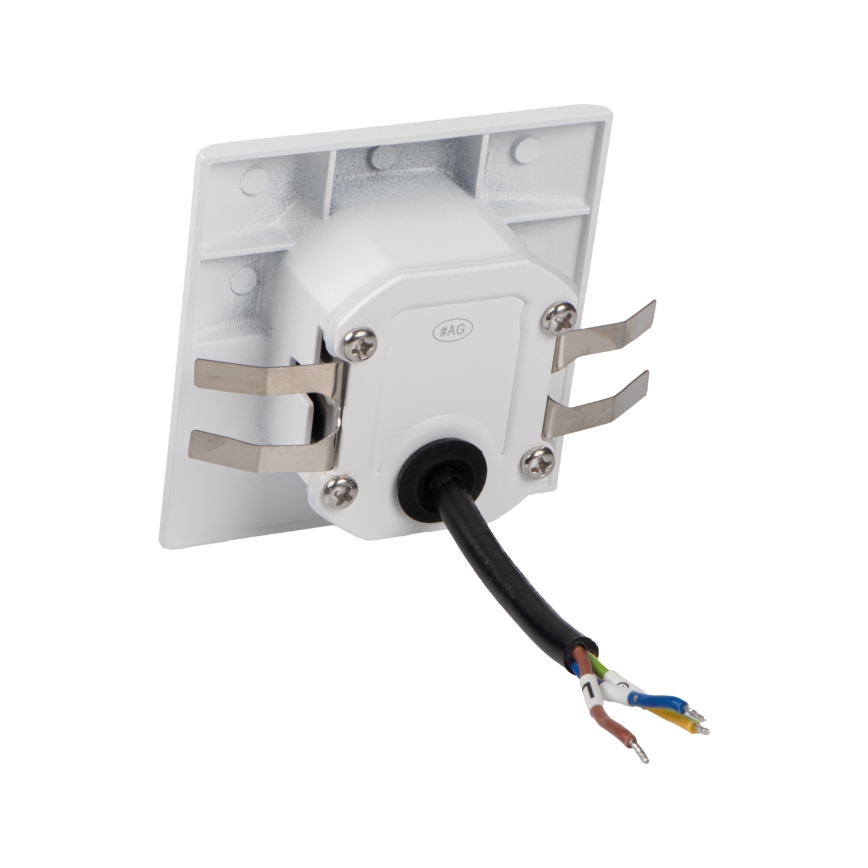 LED trapparmatur med rörelse- och skymningssensor EXIN LED/2,5W/230V 3000K IP65 vit fyrkantig