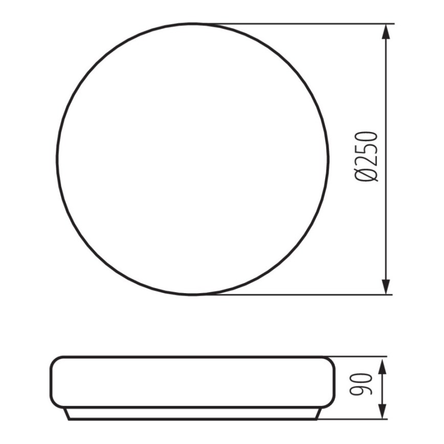 badrumstakbelysning  PERAZ 1xE27/15W/230V diameter  25 cm IP44