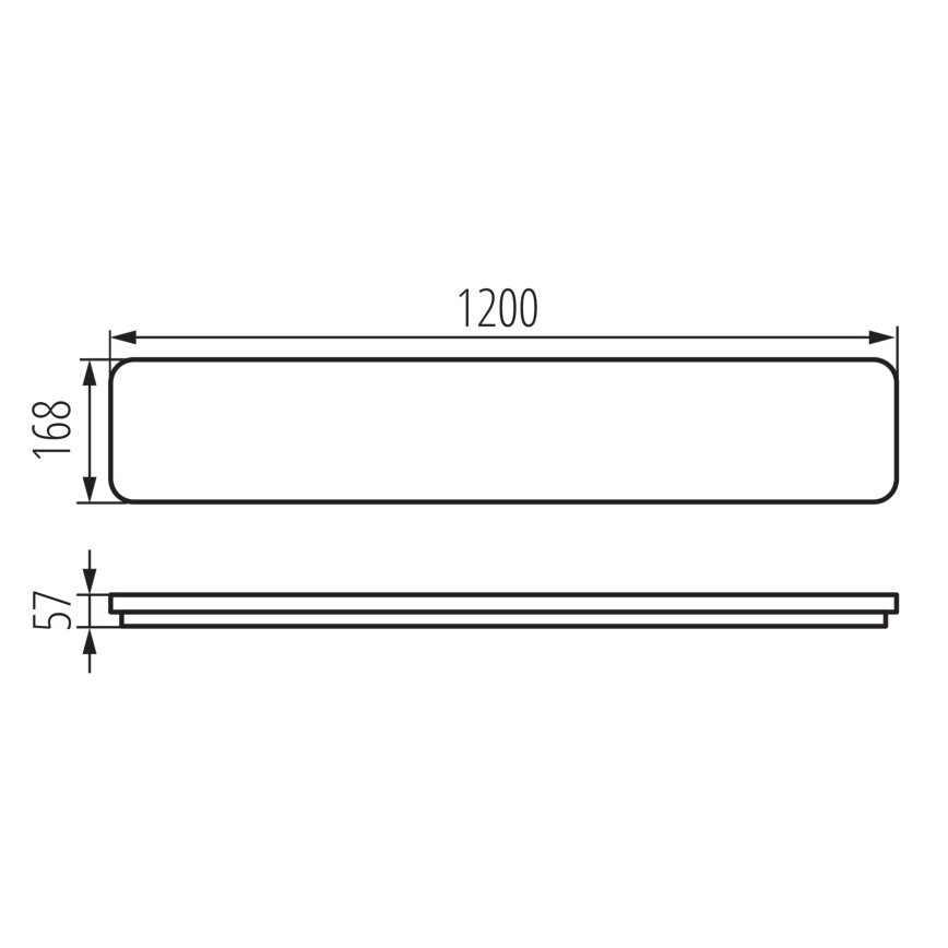 LED taklampa LINCEA LED/30/38/45W/230V 3000/4000/6500K IK08 IP40