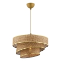 Kedjehängande lampa COUPER 1xE27/60W/230V brun/guld
