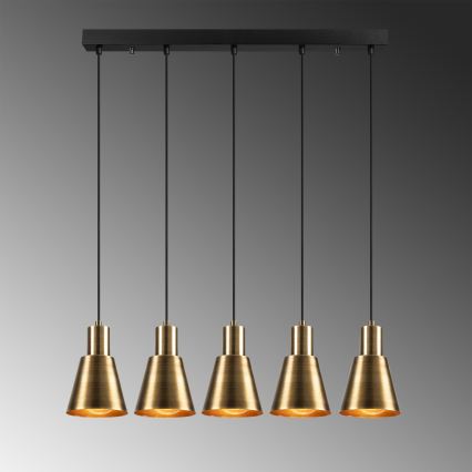 KEM hänglampa 5xE27/40W/230V guld