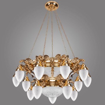 Kemar OW150 - Taklampa OURO EAGLE 15xE27/60W/230V + 6xE27/100W/230V