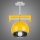 Kemar SG/KU/1/YL - Hängande lampa  QUARA 1xE27/60W/230V