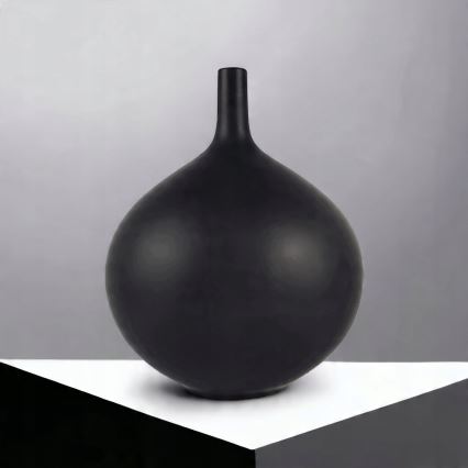 Keramikvas 24 cm matt svart