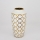 Keramikvas 25x13 cm guld/vit