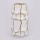 Keramikvas 25x14,5 cm guld/vit