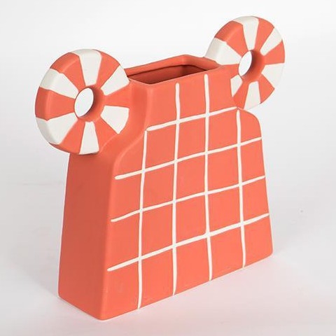 Keramikvas 30,6x22,5 cm orange