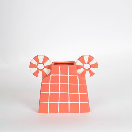 Keramikvas 30,6x22,5 cm orange