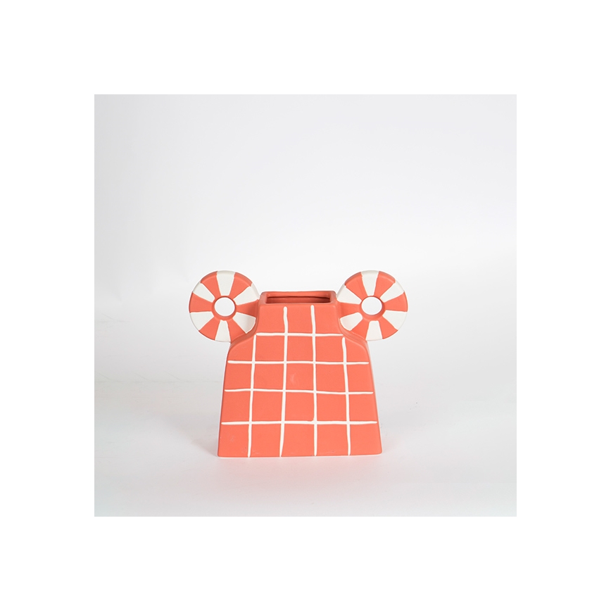Keramikvas 30,6x22,5 cm orange