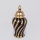 Keramikvas 30x14,8 cm guld/svart