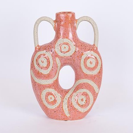 Keramikvas 31x20,5 cm rosa