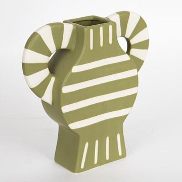 Keramikvas 32x30,8 cm grön