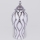 Keramikvas 35x18,5 cm silver/vit
